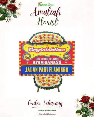Bunga Papan Congratulation di Dieng Kulon